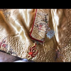 Yellow and white reversible jacket (custom made)